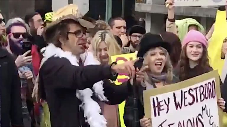 Image of Randy Blythe fighting back against the Westboro Baptist Church