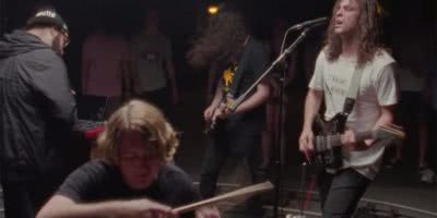 DZ Deathrays in a screenshot from the video to their latest song, 'Front Row Hustle'