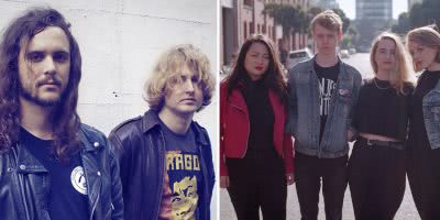 2 panel image of DZ Deathrays and Moaning Lisa