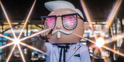 A DJ dressed as late KFC founder Colonel Sanders