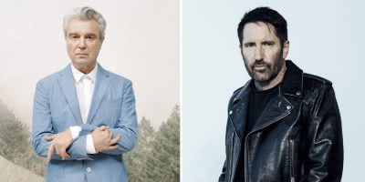 David Byrne and Trent Reznor, two artists who will present at th 2019 Rock and Roll Hall of Fame inductions
