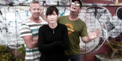 David Peacock, Helen Cattanach, and Julien Poulson of Melbourne rockers Moler