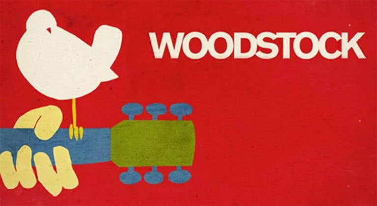 Logo for the Woodstock 50 anniversary concert