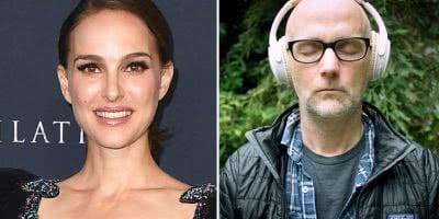 2 panel image of Natalie Portman and Moby