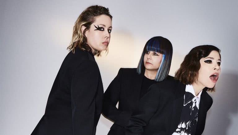 Members of US rock band Sleater-Kinney