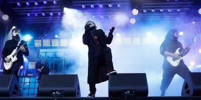 Image of Slipknot performing on 'Jimmy Kimmel Live!'