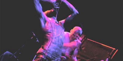US musical outfit Death Grips performing live
