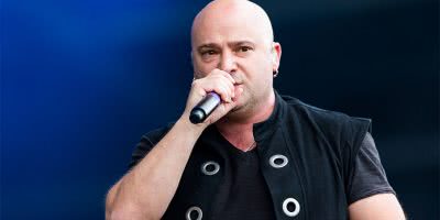 David Draiman of Disturbed performing live