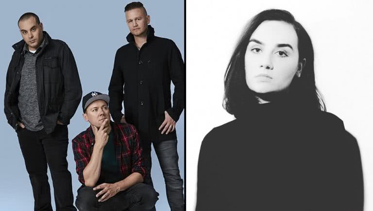 Imag of Hilltop Hoods and Meg Mac, two artists performing at the 2019 triple j One Night Stand