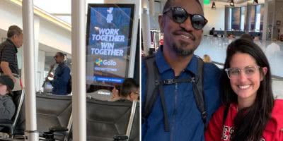 Image of Outkast's André 3000 at Los Angeles International Airport