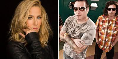2 panel image of Sheryl Crow and Smash Mouth, two artists whose music was lost in the Universal Fire