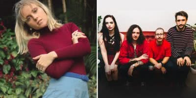 Two panel image of triple j Unearthed BIGSOUND comp winners Hallie and semantics