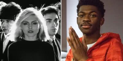 2 panel image of Blondie and Lil Nas X