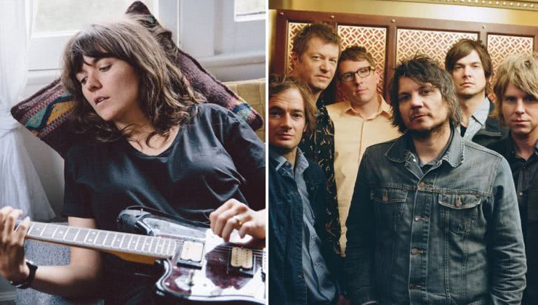 2 panel image of Courtney Barnett and Wilco