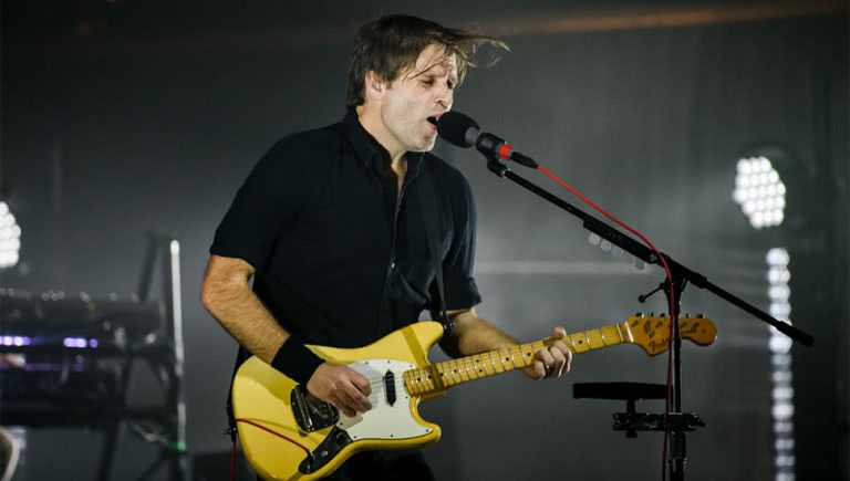 Image of Ben Gibbard performing with Death Cab For Cutie in Sydney