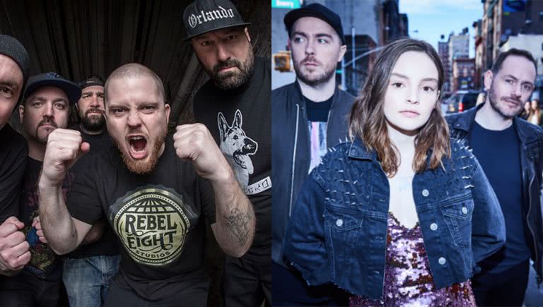 Photo of Hatebreed and CHVRCHES