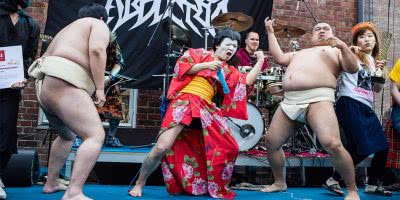Giga Body Metal, winners of the first-ever Heavy Metal Knitting Championship