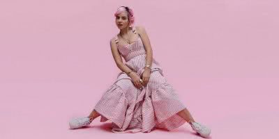 Press shot of English musician Lily Allen