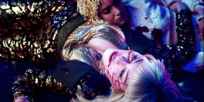 Image of Madonna in her 'God Control' music video