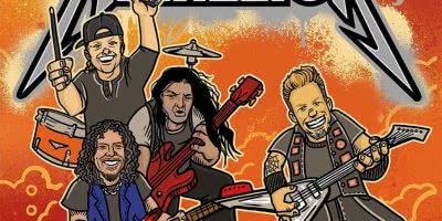 Image of the front cover of the new book, 'The ABCs Of Metallica'