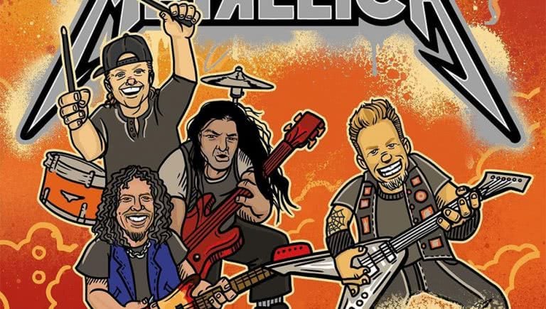 Image of the front cover of the new book, 'The ABCs Of Metallica'