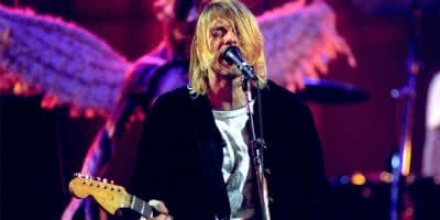 Image of Nirvana performing their 'Live And Loud' performance in 1993