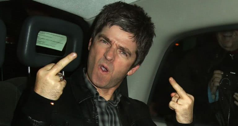 noel gallagher in car