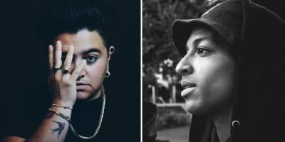 2 panel image of Mojo Juju and Remi, two of the acts on the Queenscliff Music Festival lineup for 2019