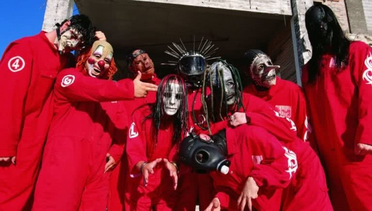 slipknot in red jumpsuits