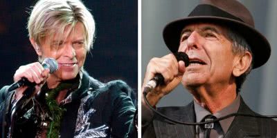 David Bowie and Leonard Cohen