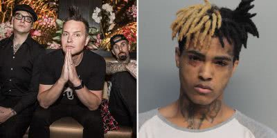 2 panel image of Blink-182 & XXXTentacion