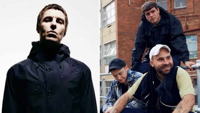 2 panel image of Liam Gallagher and DMA'S, two artists headlining the 2019 Fairgrounds Festival