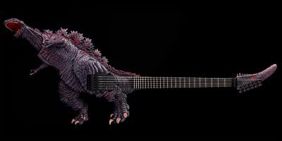 Image of the new 'Godzilla Guitar Awakened Version' from the Godzilla Store