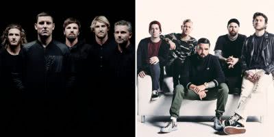 2 panel image of Parkway Drive and A Day To Remember, two of the acts headlining this year's Good Things festival