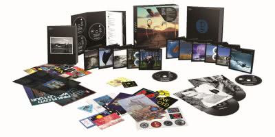 Image of the contents of the new Pink Floyd box set, 'The Later Years'