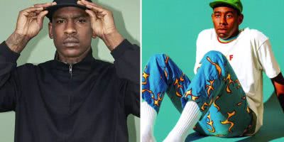 2 panel image of Skepta and Tyler, The Creator