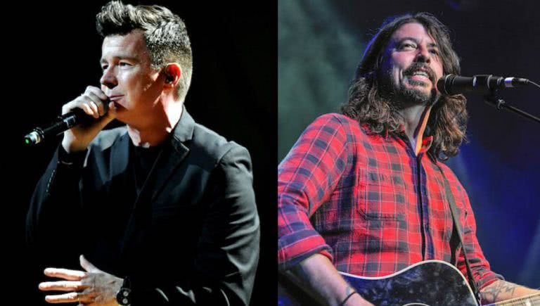 Dave Grohl and Rick Astley