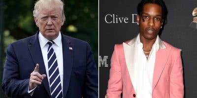 A$AP Rocky and Donald Trump