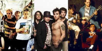 Fall Out Boy Green Day and Weezer