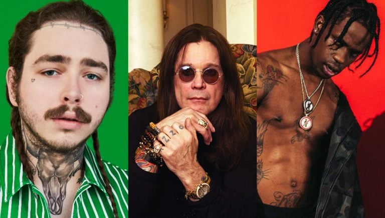 Post Malone Ozzy Osbourne Travis Scott