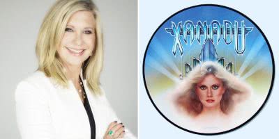 Press photo of Olivia Newton-John and 'Xanadu' one of the most valuable records