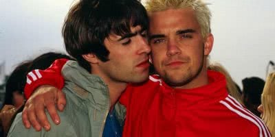 Liam Gallagher and Robbie Williams