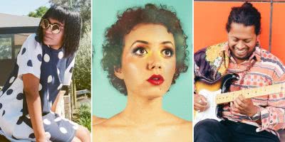 3 panel image of CLYPSO, Sahara Beck, and Kumar Shome, three of the Australian artists you need to hear this week