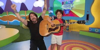 Promo image of Dave Grohl on 'Ryan's Mystery Playdate'