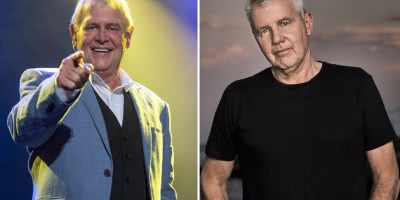 2 panel image of John Farnham and Daryl Braithwaite, who have joined the 2019 Hay Mate lineup