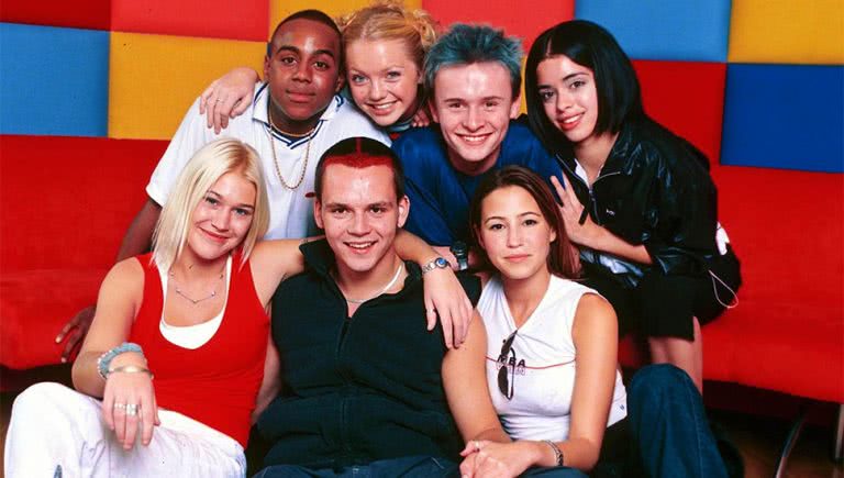 Image of the original S Club 7 lineup