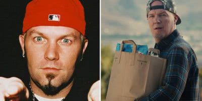 Two seperate images of Limp Bizkit frontman Fred Durst