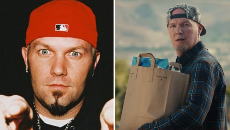 Two seperate images of Limp Bizkit frontman Fred Durst