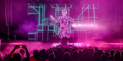 Image of The Chemical Brothers performing live in Sydney