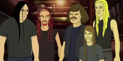 Image of fictional metal outfit Dethklok